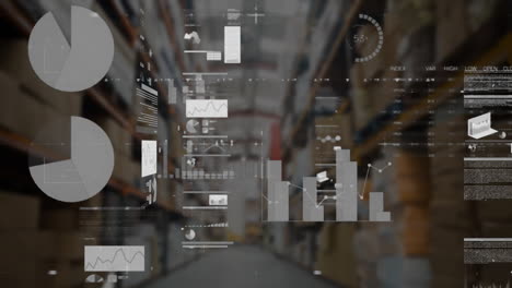 Animation-of-data-processing-over-warehouse