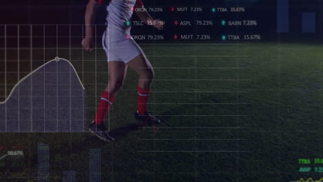 Animation-of-financial-data-processing-over-caucasian-male-football-player