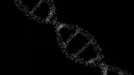 Animation-of-dna-strand-spinning-over-black-background