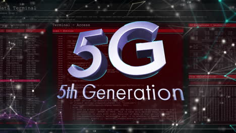 Animation-Der-5G-Text--Und-Finanzdatenverarbeitung-Der-5.-Generation