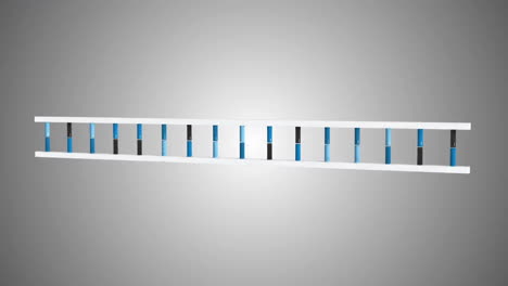 Animation-of-dna-strand-spinning-over-grey-background