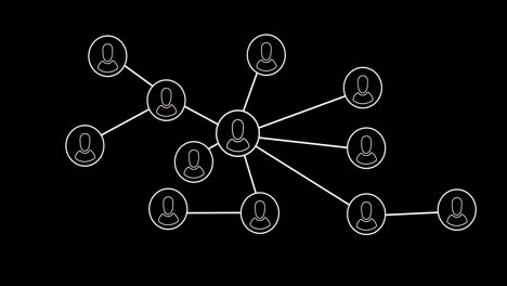 Animation-of-net-of-connections-on-black-background