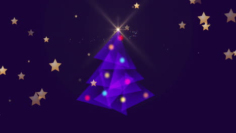 Animation-of-snow-falling-over-christmas-tree