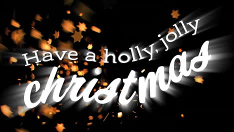 Animation-of-have-a-holly-jolly-christmas-text-over-stars-falling