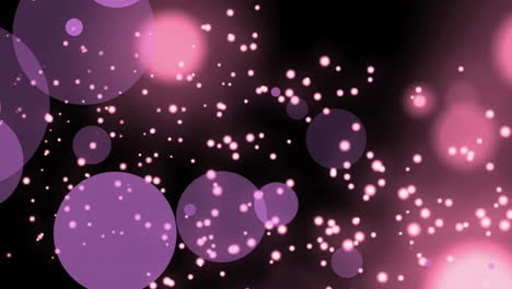 Animation-Von-Weihnachtlichen-Lichtpunkten-Auf-Schwarzem-Hintergrund