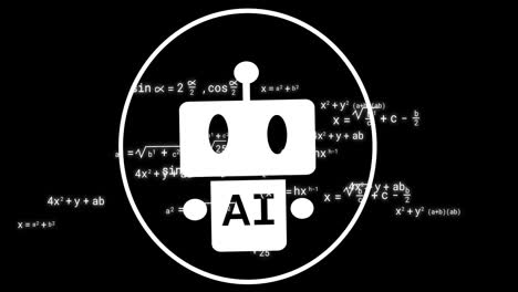 Animation-Der-Wissenschaftlichen-Datenverarbeitung-über-Chatbot-Auf-Schwarzem-Hintergrund