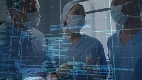 Animation-of-data-processing-over-diverse-surgeons-in-hospital