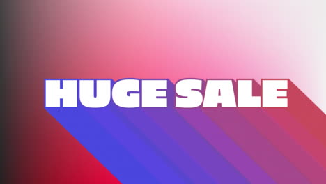 Animation-of-huge-sale-text-on-colourful-background