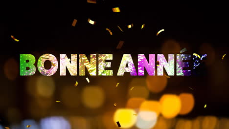 Animation-Von-Bonne-Annee-Text-Und-Feuerwerk-Auf-Schwarzem-Hintergrund