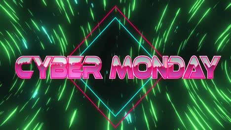 Animation-of-cyber-monday-text-over-light-trails-on-black-background