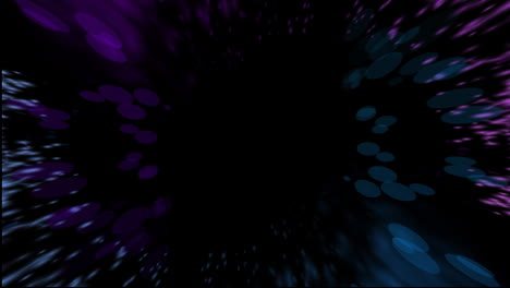 Animation-Eines-Leuchtenden-Rosa-Und-Blauen-Lichtversuchs-Mit-Kopierraum-Auf-Schwarzem-Hintergrund