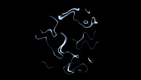 Animation-of-white-light-trails-on-black-background