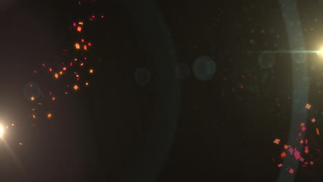 Animation-Von-Feuerwerk-Und-Lichtpunkten-Auf-Schwarzem-Hintergrund