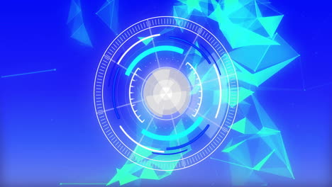 Animation-Eines-Zielfernrohr-Scans-über-Einem-Blauen-Lichtspur-Hintergrund