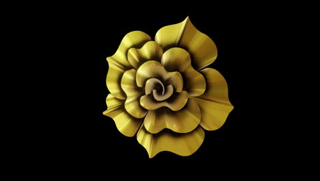 Animation-Eines-Chinesischen-Goldenen-Blumenmusters-Auf-Schwarzem-Hintergrund
