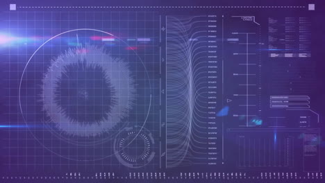 Animation-Der-Datenverarbeitung-Mit-Scope-Scanning-Auf-Blauem-Hintergrund
