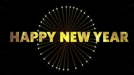 Animation-of-happy-new-year-text-and-fireworks-on-black-background