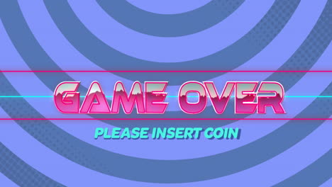 Animation-of-game-over-only-text-over-circles-on-blue-background