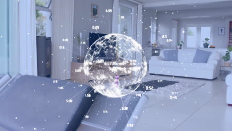 Animation-of-globe-with-network-of-connections-over-living-room
