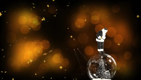 Animation-Von-Fallendem-Schnee-über-Einer-Weihnachtsschneekugel-Mit-Dem-Weihnachtsmann