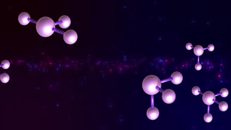 Animación-De-Moléculas-Y-Procesamiento-De-Datos-Científicos-Sobre-Fondo-Oscuro
