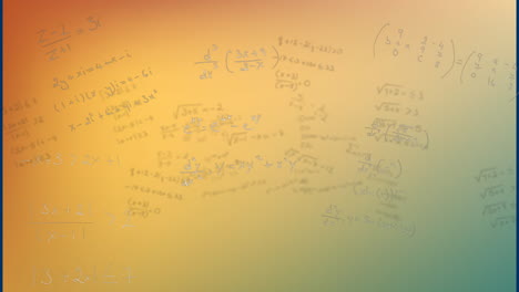 Animation-of-black-color-mathematical-equation-against-gradient-background