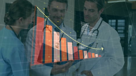 Animation-of-statistics-and-financial-data-processing-over-diverse-doctors