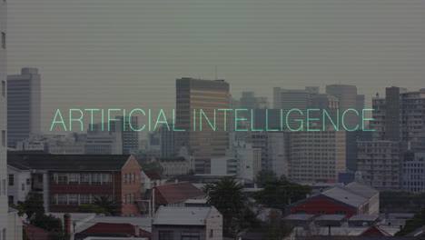 Animation-of-artificial-intelligence-text-over-cityscape