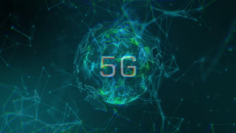 Animation-of-networks-of-connections-over-5g-text-and-globe