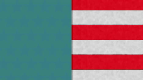 Animation-of-red-and-white-stripes-of-american-flag-and-blue-copy-space