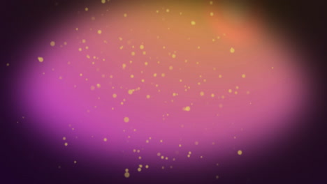 Animation-Von-Gelben-Lichtpunkten-über-Bunten-Formen-Auf-Schwarzem-Hintergrund