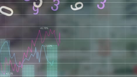 Animation-Der-Verarbeitung-Finanzieller-Daten-über-Fallende-Zahlen