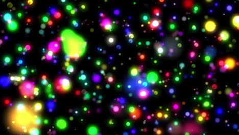 Animation-of-colourful-light-spots-on-black-background
