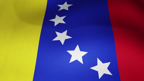 Animation-Einer-Nahaufnahme-Der-Wehenden-Flagge-Venezuelas