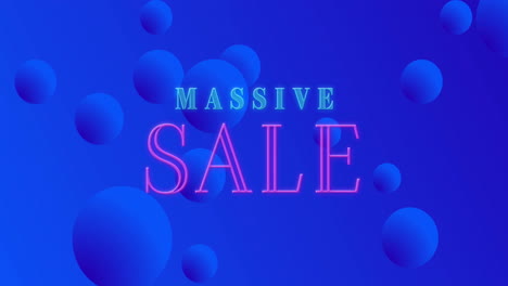 Animation-of-massive-sale-text-over-blue-shapes