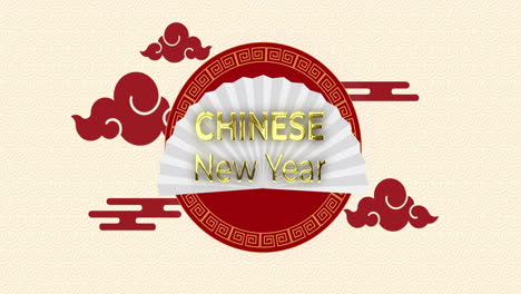 Animation-of-chinese-new-year-text-and-chinese-pattern-background