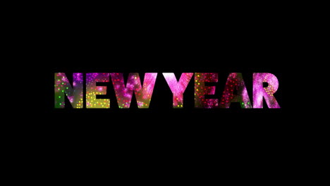 Animation-of-new-year-text-with-fireworks-on-black-background