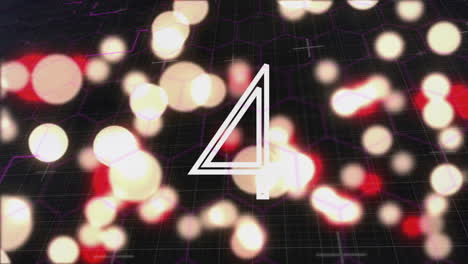 Animation-Des-Countdowns-über-Leuchtenden-Lichtpunkten-Auf-Schwarzem-Hintergrund