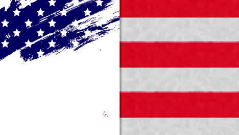 Animación-De-Barras-Y-Estrellas-De-La-Bandera-Americana