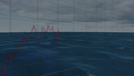 Animation-Der-Finanzdatenverarbeitung-über-Meer