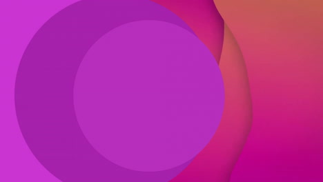 Animation-Von-Violetten-Punkten-Und-Formen-Auf-Rotem-Hintergrund