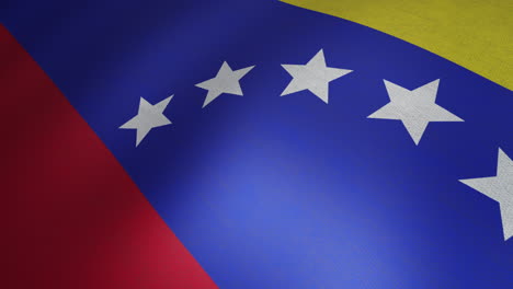 Animation-of-close-up-of-waving-flag-of-venezuela
