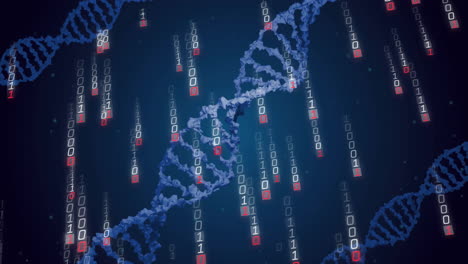 Animation-Von-DNA-Strängen-Und-Binärer-Kodierung-Der-Datenverarbeitung