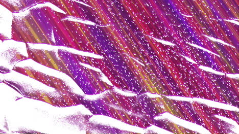 Animation-Einer-Sich-Bewegenden-Und-Verändernden-Violetten-Textur-Mit-Weißen-Punkten-Und-Kopierraum-Auf-Schwarzem-Hintergrund