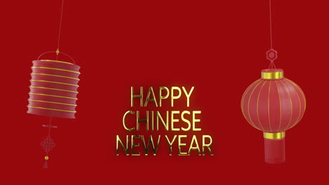 Animation-Eines-Glücklichen-Chinesischen-Neujahrs-über-Laternen-Und-Chinesischem-Muster-Auf-Rotem-Hintergrund