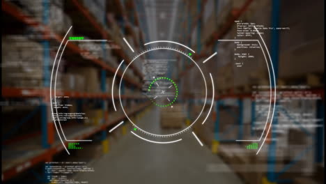 Animation-of-circles-and-computer-language-over-warehouse