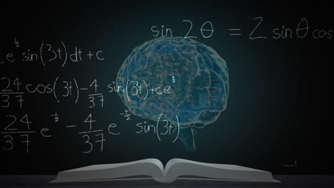 Animation-Der-Mathematischen-Datenverarbeitung-über-Das-Menschliche-Gehirn
