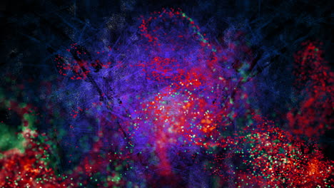Animation-Eines-Leuchtenden-Verbindungsnetzes-Auf-Violettem-Hintergrund