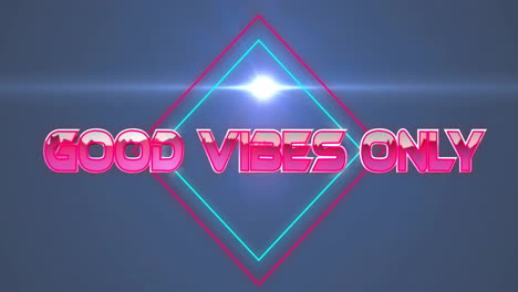 Animation-of-good-vibes-only-text-over-light-spot