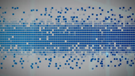Animation-Von-Sich-Bewegenden-Blauen-Quadraten-Auf-Weißem-Hintergrund